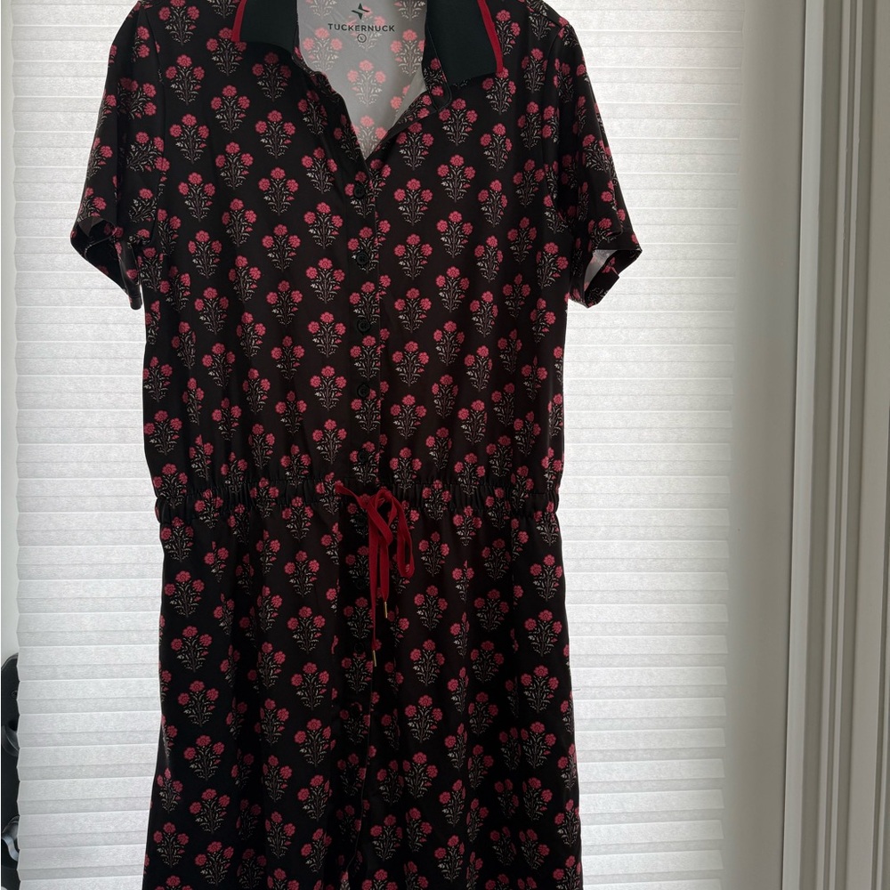 Tuckernuck Sport Black and Pink Floral Dress